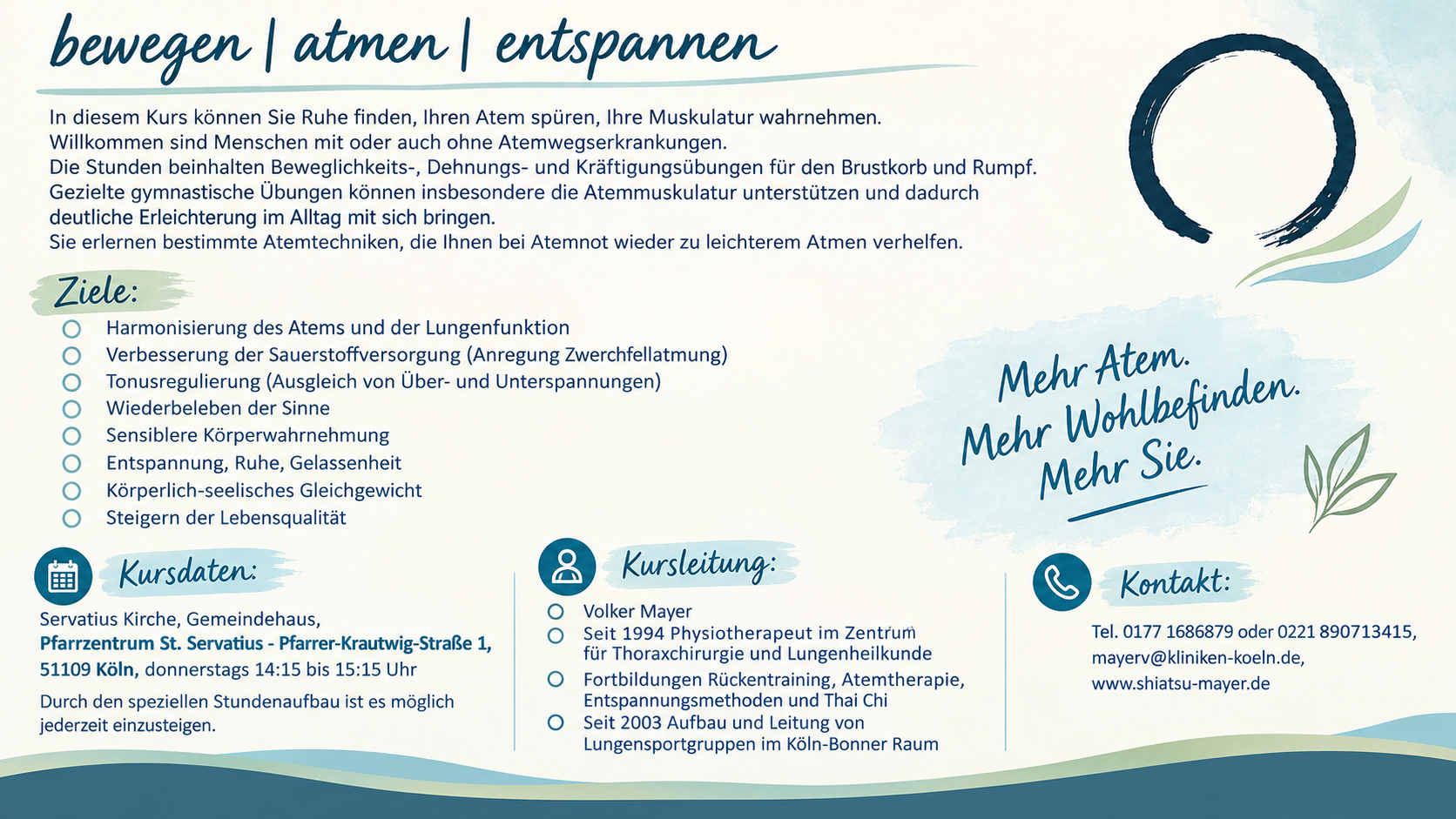 Lungensportgruppe-Kursflyer